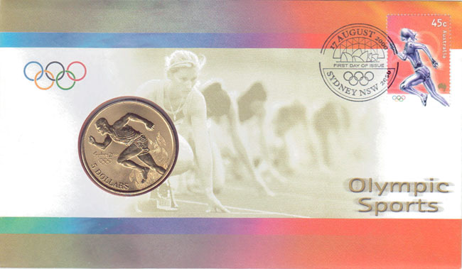 2000 Australia $5 PNC (Olympics-Athletics) K000298